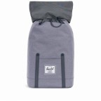 Rucksack Retreat Rubber Straps Volumen 18 Liter Mid Grey Crosshatch, Farbe: grau, Marke: Herschel, EAN: 0828432229833, Abmessungen in cm: 34x46x12, Bild 3 von 5