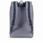 Rucksack Retreat Rubber Straps Volumen 18 Liter Mid Grey Crosshatch, Farbe: grau, Marke: Herschel, EAN: 0828432229833, Abmessungen in cm: 34x46x12, Bild 4 von 5