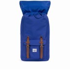 Rucksack Little America Volumen 23 Liter Deep Ultramarine Tan, Farbe: blau/petrol, Marke: Herschel, EAN: 0828432227983, Abmessungen in cm: 28x50x17, Bild 3 von 4