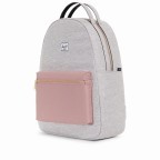 Rucksack Nova Mid Volumen 20 Liter Light Grey Crosshatch Rose, Farbe: grau, Marke: Herschel, EAN: 0828432227716, Abmessungen in cm: 38x42x13, Bild 2 von 5