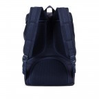 Rucksack Little America Medium Volumen 14 Liter Peacoat, Farbe: blau/petrol, Marke: Herschel, EAN: 0828432210824, Abmessungen in cm: 28x43x12, Bild 4 von 4