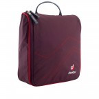 Kulturbeutel Wash Center II Aubergine Fire, Farbe: rot/weinrot, Marke: Deuter, EAN: 4046051068336, Abmessungen in cm: 24x25x9, Bild 2 von 3