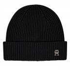 Mütze Cashmere Chic Beanie, Farbe: schwarz, beige, Marke: Tommy Hilfiger, Bild 1 von 3