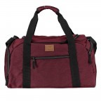 Reisetasche T1-RT34-S-TT Größe S Bordo Two Tone Cognac, Farbe: rot/weinrot, Marke: Franky, Abmessungen in cm: 46x26x25, Bild 1 von 2