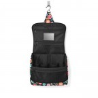 Kulturbeutel Toiletbag XL zum Aufhängen Happy Flowers, Farbe: schwarz, Marke: Reisenthel, EAN: 4012013704680, Abmessungen in cm: 28x25x10, Bild 2 von 3