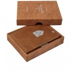 Kartenetui Sand, Farbe: cognac, Marke: Exentri Wallet, EAN: 7090024920074, Abmessungen in cm: 7x9x1, Bild 3 von 4