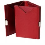 Kartenetui Red, Farbe: rot/weinrot, Marke: Exentri Wallet, EAN: 7090024923235, Abmessungen in cm: 7x9x1, Bild 2 von 5