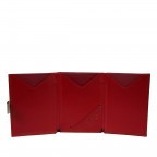 Kartenetui Red, Farbe: rot/weinrot, Marke: Exentri Wallet, EAN: 7090024923235, Abmessungen in cm: 7x9x1, Bild 3 von 5
