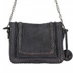 Umhängetasche Braided Suede Carolin B3.7643 Dark Ash, Farbe: schwarz, Marke: Harbour 2nd, EAN: 4046478034532, Abmessungen in cm: 25.5x19x7, Bild 1 von 4