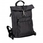 Rucksack Bergen Rolltop Black, Farbe: schwarz, Marke: Jost, EAN: 4025307743180, Abmessungen in cm: 30x35x9, Bild 2 von 7