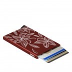 Kartenetui Cardprotector Laser Magnolia Bordeaux, Farbe: rot/weinrot, Marke: Secrid, EAN: 8718215286493, Abmessungen in cm: 6.3x10.2x0.8, Bild 4 von 4