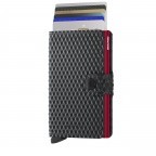 Geldbörse Miniwallet Cubic Black Red, Farbe: schwarz, Marke: Secrid, EAN: 8718215289753, Abmessungen in cm: 6.8x10.2x2.1, Bild 5 von 5