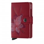 Geldbörse Miniwallet Stitch Magnolia Rosso, Farbe: rot/weinrot, Marke: Secrid, EAN: 8718215286370, Abmessungen in cm: 6.8x10.2x2.1, Bild 1 von 5