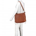 Beuteltasche Alassio 3 Cognac, Farbe: cognac, Marke: Jack Kinsky, EAN: 4251400605791, Abmessungen in cm: 32x29x13, Bild 5 von 6