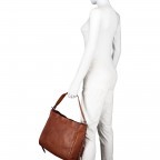 Beuteltasche Alassio 3 Cognac, Farbe: cognac, Marke: Jack Kinsky, EAN: 4251400605791, Abmessungen in cm: 32x29x13, Bild 6 von 6