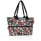 Shopper E1 Happy Flowers, Farbe: schwarz, Marke: Reisenthel, EAN: 4012013704611, Bild 1 von 3