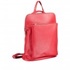 Rucksack / Umhängetasche Dollaro Hellrot, Farbe: rot/weinrot, Marke: Hausfelder Manufaktur, EAN: 4065646002982, Abmessungen in cm: 29x38x11, Bild 2 von 7