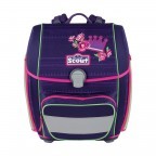 Schulranzen Genius Set 4-teilig Flower Princess, Farbe: flieder/lila, Marke: Scout, EAN: 4007953419572, Abmessungen in cm: 31x29x22, Bild 2 von 10