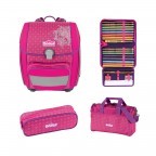 Schulranzen Genius Set 4-teilig Schmetterling, Farbe: rosa/pink, Marke: Scout, EAN: 4007953418261, Abmessungen in cm: 31x29x22, Bild 1 von 10