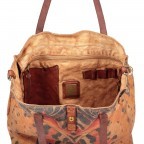 Tasche Canvas Bianco Cognac, Farbe: orange, Marke: Campomaggi, EAN: 8054302286244, Abmessungen in cm: 33x34x12, Bild 8 von 9