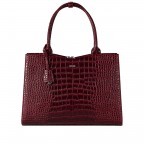 Shopper Crocodile SO-CROCO Burgundy, Farbe: rot/weinrot, Marke: Socha, EAN: 4029276048741, Abmessungen in cm: 46x32x13, Bild 1 von 9