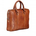 Aktentasche Cognac, Farbe: cognac, Marke: Hausfelder Manufaktur, EAN: 4065646000421, Abmessungen in cm: 37x29x6, Bild 2 von 7