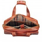 Aktentasche mit zwei Vortaschen Cognac, Farbe: cognac, Marke: Hausfelder Manufaktur, EAN: 4065646000483, Abmessungen in cm: 39x30x10, Bild 7 von 11