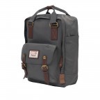 Rucksack Macaroon Volumen 16 Liter Charcoal, Farbe: grau, Marke: Doughnut, EAN: 4897065907421, Abmessungen in cm: 28x38x11, Bild 2 von 7