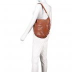 Beuteltasche Leder Cognac, Farbe: cognac, Marke: Campomaggi, EAN: 8054302199346, Abmessungen in cm: 32x32x4.5, Bild 5 von 8