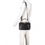 Handtasche mit Clutch Schwarz, Farbe: schwarz, Marke: Love Moschino, EAN: 8059610050235, Abmessungen in cm: 28.5x19x8.5, Bild 5 von 9