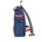 Rucksack Norikura Rolltop Navy, Farbe: blau/petrol, Marke: Harvest Label, EAN: 4260594130347, Abmessungen in cm: 26x40x13, Bild 3 von 9