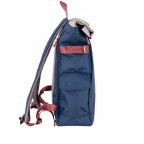 Rucksack Norikura Rolltop Navy, Farbe: blau/petrol, Marke: Harvest Label, EAN: 4260594130347, Abmessungen in cm: 26x40x13, Bild 4 von 9