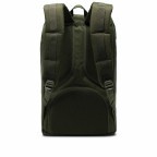 Rucksack Little America Rubber Straps Volumen 23 Liter Olive Night Crosshatch, Farbe: grün/oliv, Marke: Herschel, EAN: 0828432243990, Abmessungen in cm: 28x50x17, Bild 4 von 4
