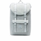 Rucksack Little America Medium Rubber Straps Volumen 14 Liter Light Grey Crosshatch, Farbe: grau, Marke: Herschel, EAN: 0828432210923, Abmessungen in cm: 28x43x12, Bild 1 von 5