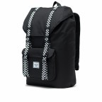 Rucksack Little America Medium Rubber Straps Volumen 14 Liter Black Checkerboard, Farbe: schwarz, Marke: Herschel, EAN: 0828432245352, Abmessungen in cm: 28x43x12, Bild 2 von 4
