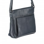 Umhängetasche Milano Karen Dunkelblau, Farbe: blau/petrol, Marke: Hausfelder Manufaktur, EAN: 4251672717550, Abmessungen in cm: 23x19x6.5, Bild 2 von 6
