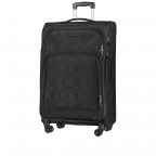 Koffer T1 79 cm Black Pineapple, Farbe: schwarz, Marke: Franky, EAN: 4250346126698, Abmessungen in cm: 47x79x31, Bild 2 von 7