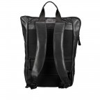 Rucksack London mit Laptopfach 15 Zoll Schwarz, Farbe: schwarz, Marke: Hausfelder Manufaktur, EAN: 4251672709784, Abmessungen in cm: 43x27x14, Bild 4 von 6