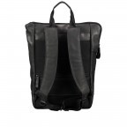 Rucksack Bristol mit Laptopfach 15 Zoll Schwarz, Farbe: schwarz, Marke: Hausfelder Manufaktur, EAN: 4251672709791, Abmessungen in cm: 43x27x14, Bild 4 von 6