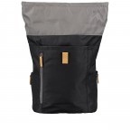 Rucksack RS49 mit Rolltop Black Anthra, Farbe: schwarz, Marke: Franky, EAN: 4251672764059, Abmessungen in cm: 28x40x13, Bild 8 von 8