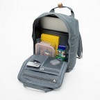 Rucksack Jungle Series Macaroon mit Laptopfach 13 Zoll Volumen 16 Liter Light Grey Navy, Farbe: grau, Marke: Doughnut, EAN: 4895222507477, Abmessungen in cm: 28x38x11, Bild 4 von 12
