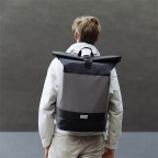 Rucksack Reflective Rolltop mit Laptopfach 16 Zoll Black, Farbe: schwarz, Marke: OAK25, EAN: 4270001715951, Bild 4 von 10