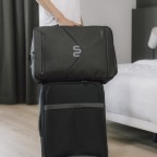 Rucksack / Reisetasche Travel Backpack Ultimate mit Laptopfach 17.3 Zoll Volumen 40 Liter, Farbe: schwarz, grau, Marke: Onemate, Abmessungen in cm: 36x56x20, Bild 7 von 21
