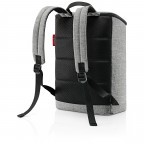 Rucksack Overnighter Backpack M mit Laptopfach 15 Zoll Twist Silver, Farbe: anthrazit, Marke: Reisenthel, EAN: 4012013726842, Abmessungen in cm: 30x41x15, Bild 2 von 3