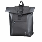 Rucksack Anzio S mit Rolltop Schwarz, Farbe: schwarz, Marke: Aporti, EAN: 4250155385958, Bild 2 von 6