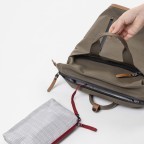 Rucksack Japan Morioka mit Laptopfach 13 Zoll Fallen Rock, Farbe: taupe/khaki, Marke: Aunts & Uncles, EAN: 4250394982581, Abmessungen in cm: 27x38x12, Bild 8 von 12