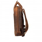 Rucksack Huntsville Horacio mit Laptopfach 14 Zoll, Farbe: schwarz, cognac, Marke: Hausfelder Manufaktur, Bild 3 von 6