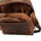 Rucksack Huntsville Horacio mit Laptopfach 14 Zoll, Marke: Hausfelder Manufaktur, Abmessungen in cm: 30x40x11, Bild 6 von 6