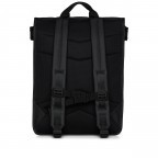 Rucksack Trail Rolltop Backpack mit Laptopfach 15 Zoll Black, Farbe: schwarz, Marke: Rains, EAN: 5711747529475, Abmessungen in cm: 36x47x13, Bild 2 von 6