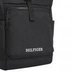Rucksack Monotype Rolltop Backpack Black, Farbe: schwarz, Marke: Tommy Hilfiger, EAN: 8720645292432, Abmessungen in cm: 30x40x20, Bild 4 von 4